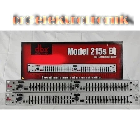 Equalizer DBX 215s ekualiser dbx 215sSilver DBX 215 S
