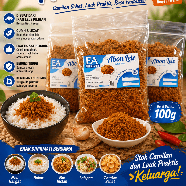 Abon Lele 100 Gram - Makanan Instan