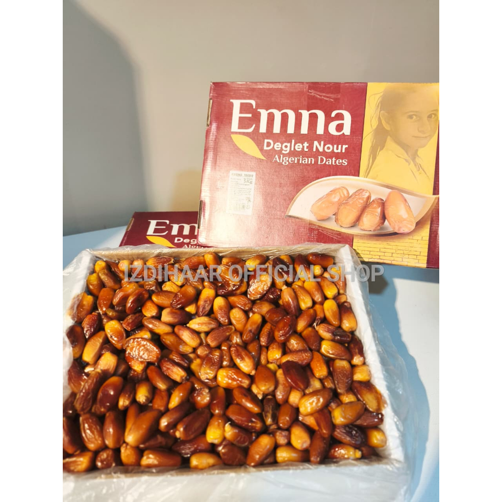EMNA KURMA TUNISIA ALGERIAN DATES 5KG | Kurma Tunisia Madu Algerian Box Besar HALAL