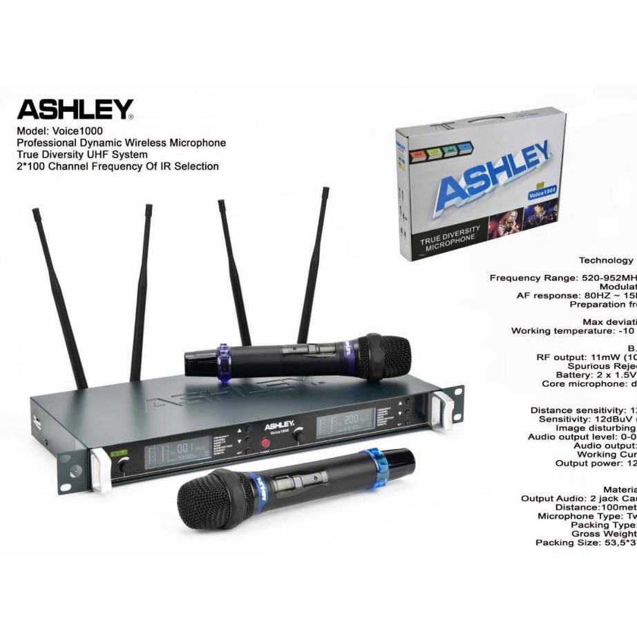 MIC WIRELESS ASHLEY VOICE1000 VOICE 1000 PP