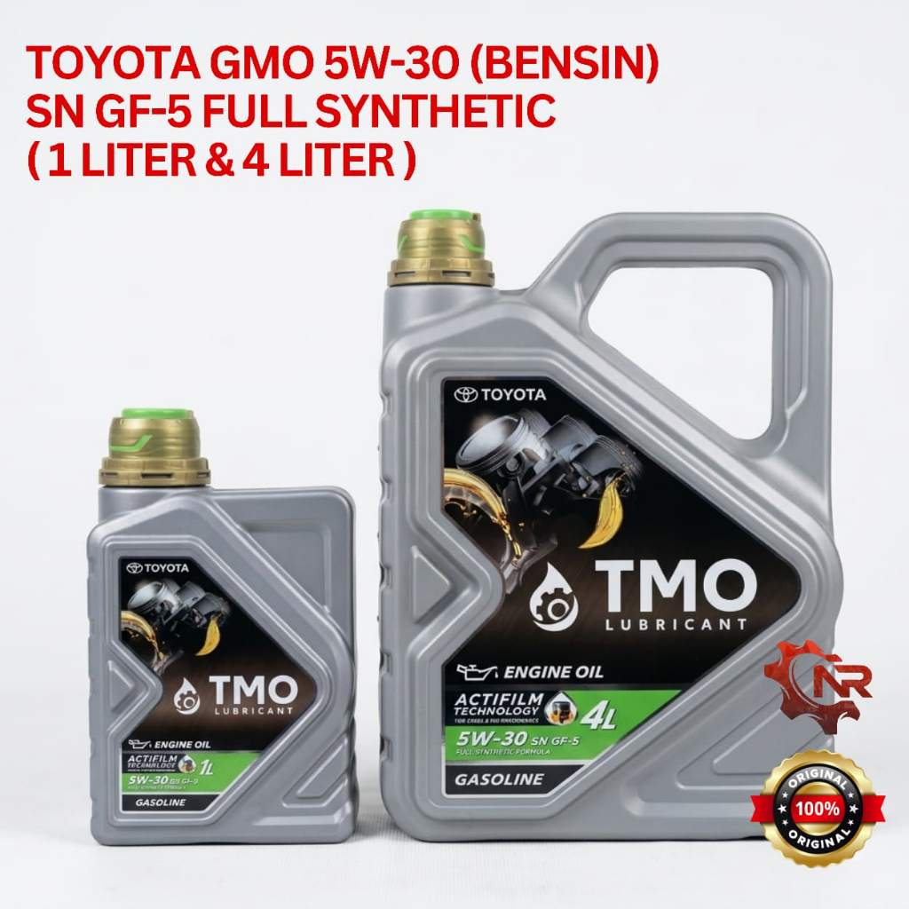 TMO/ TOYOTA GMO 5W-30 SN GF-5 1L/4L - Oli Mesin Mobil Bensin (FULL SYNTHETIC) ORI TOYOTA