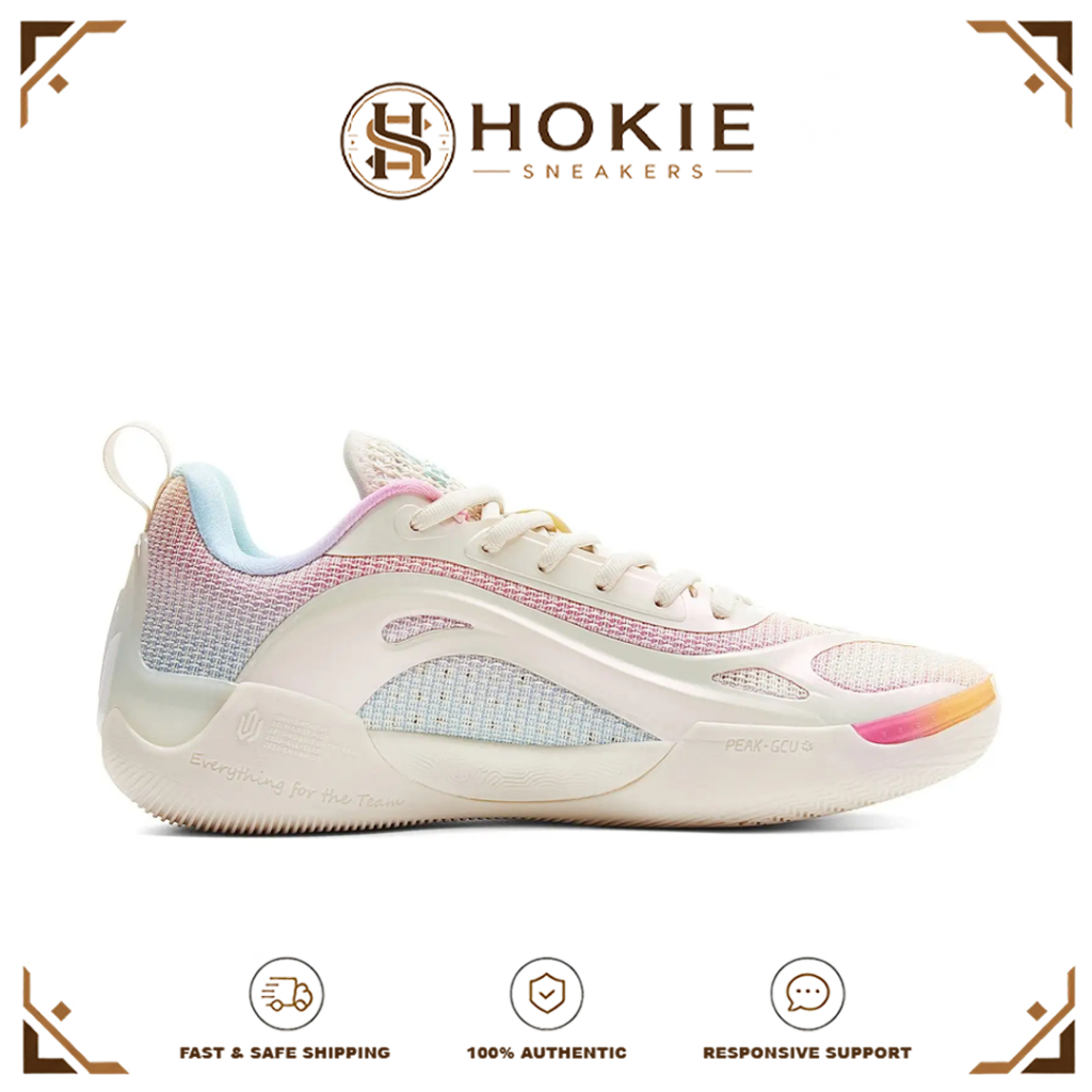 Hokie Sneakers - Sepatu Peak Andrew Wiggins AW 4 Off White Men's Basketball Sport Shoes Sepatu Olahr