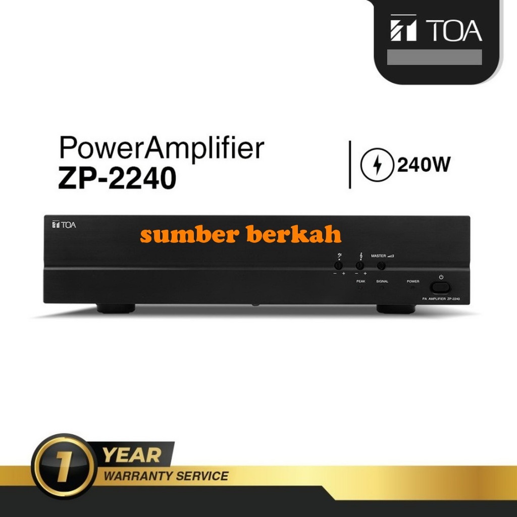 TOA ZP-2240 Power Amplifier 240 W Ampli TOA ZP2240