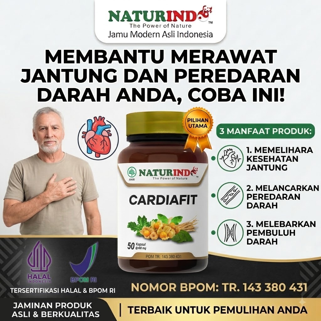 obat herbal  jantung CARDIAFIT • Obat Herbal Jantung Koroner Lemah • Bantu Kuatkan Jantung & Turunka
