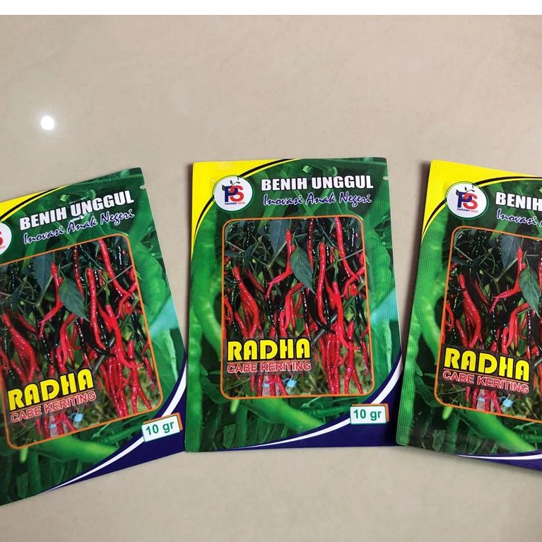 Benih Cabe Merah Keriting RADHA 10 Gram - CMK RADHA - Bibit Cabai Kriting RADHA Rada