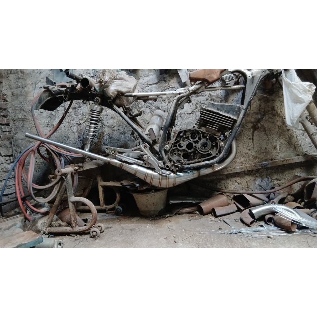 KNALPOT RACING CRC RXZ RZR SENAPANG PLAT STAINLES