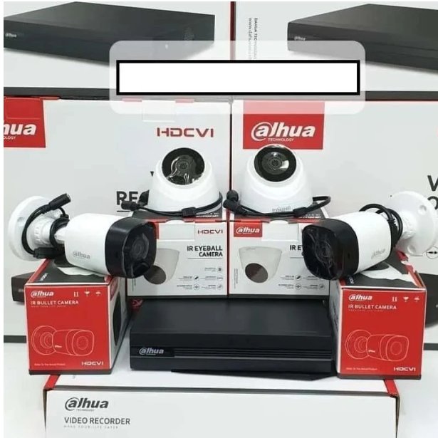 PAKET CCTV 4 CH 4 KAMERA HILOOK ATAU DAHUA TANPA HDD