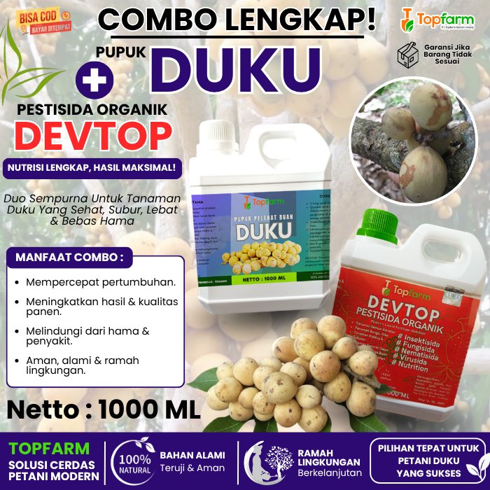 Pupuk Duku / Pupuk Duku Cepat Berbuah / Booster Duku / Pelebat Buah Duku / Pupuk Perangsang Buah Duk