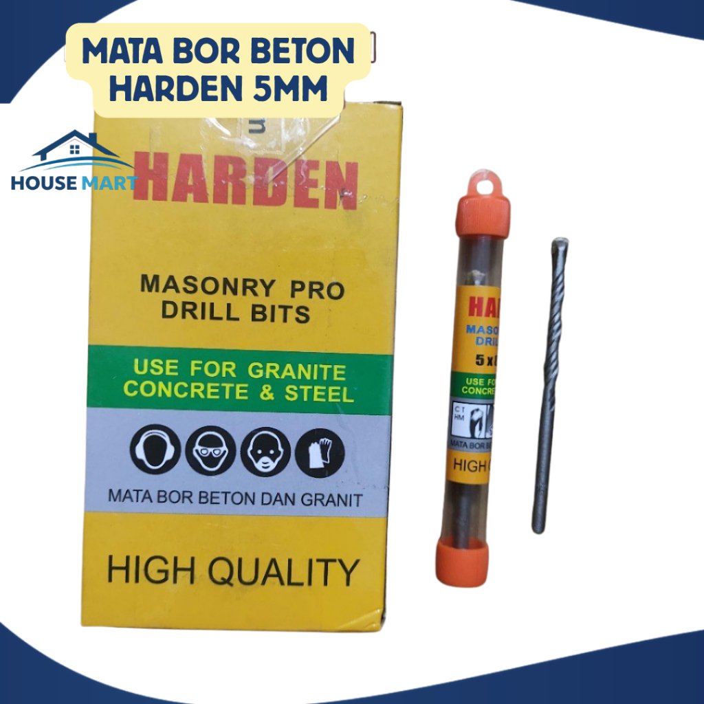 HARDEN MATA BOR BETON 5MM MATA BOR DINDING / TEMBOK HARDEN 5 MILI / MATA BOR BETON 5MM