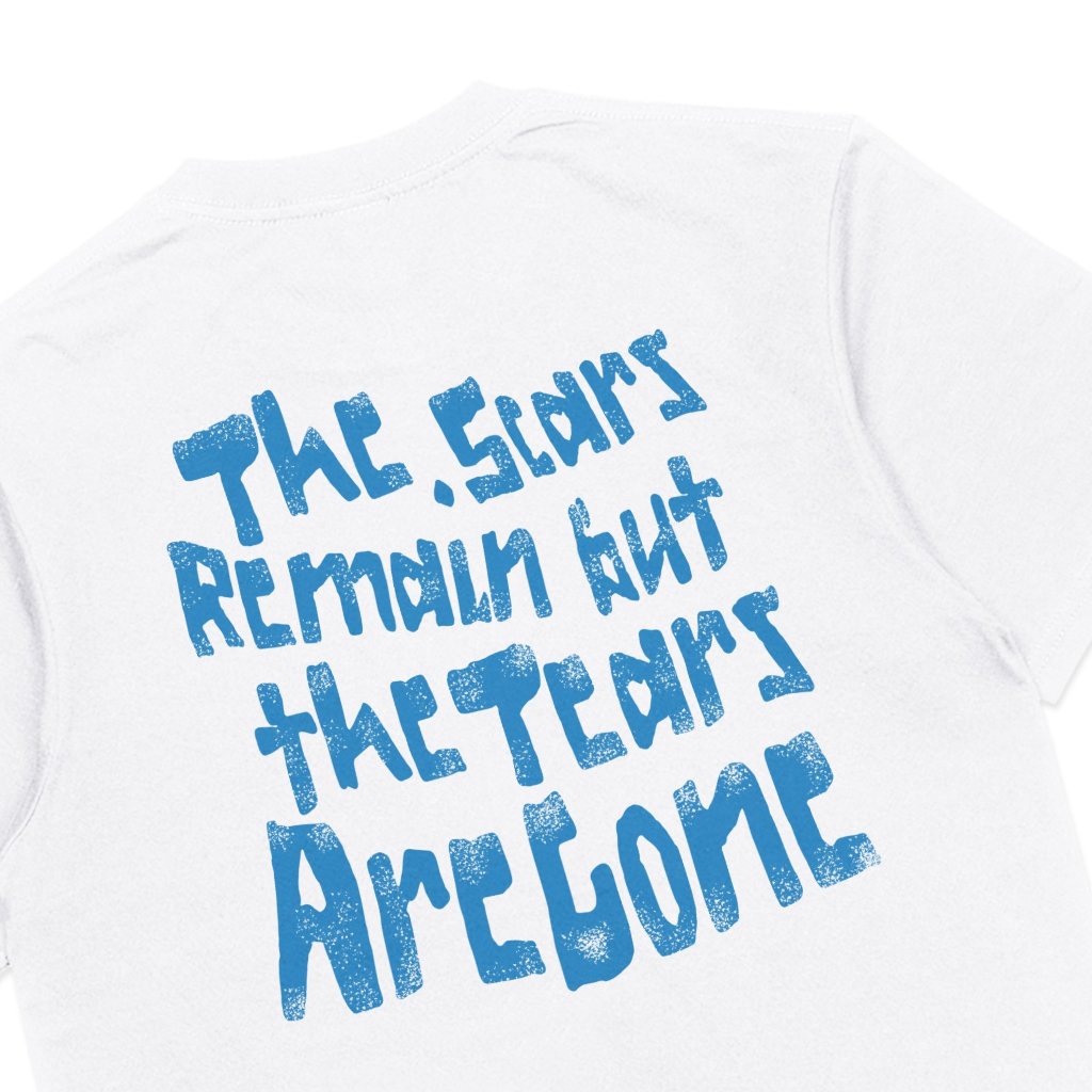 Troy Company T-Shirt White Tears Are Gone -  Kaos Pria Lengan Pendek Putih MTD 3687
