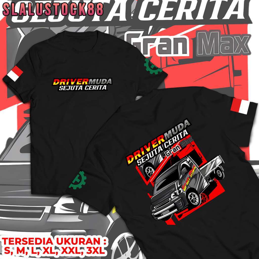 Kaos Atasan Distro Pria Driver Muda Grand max Tshirt Driver Muda Bahan Katun