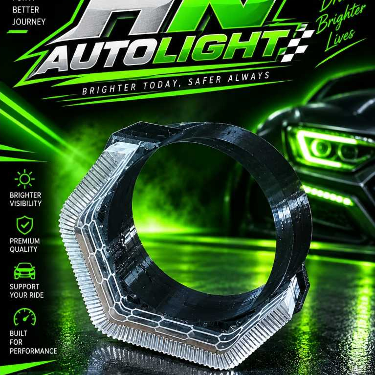 SHROUD MODEL HEXAGONAL 5D akrilik Cristal premium, PNP Biled 2 inch AES BiLaser Ultra non LED / Polo