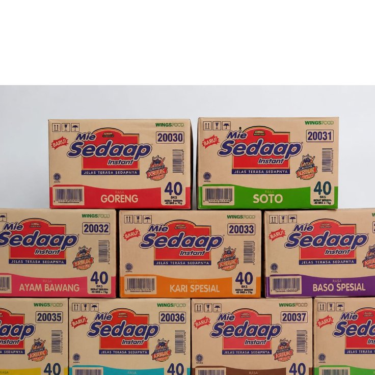 Mie Sedap All Variant Satu Karton/Dus Isi 40pcs