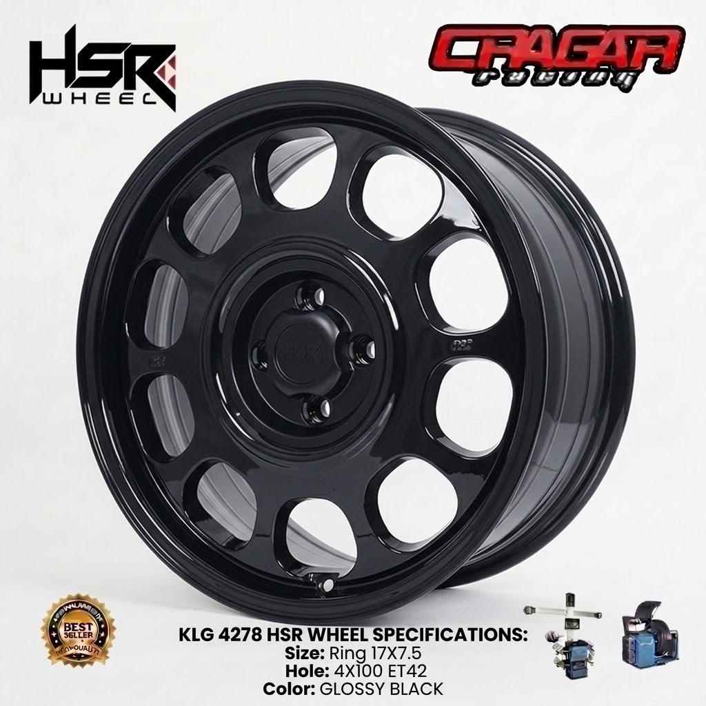 VELG MOBIL RALLY HSR KLG RING 17 LUBANG 4 RAIZE FORNK BALENO VIOS AVANZA DLL