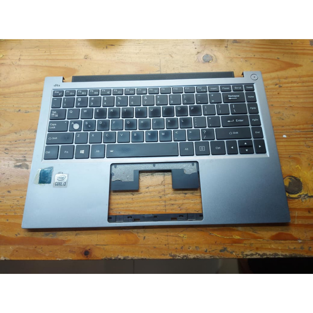 Keyboard Frame Laptop Infinix Inbook X1 Backlight Original - Silver Keyboard MATI kondisi second cop