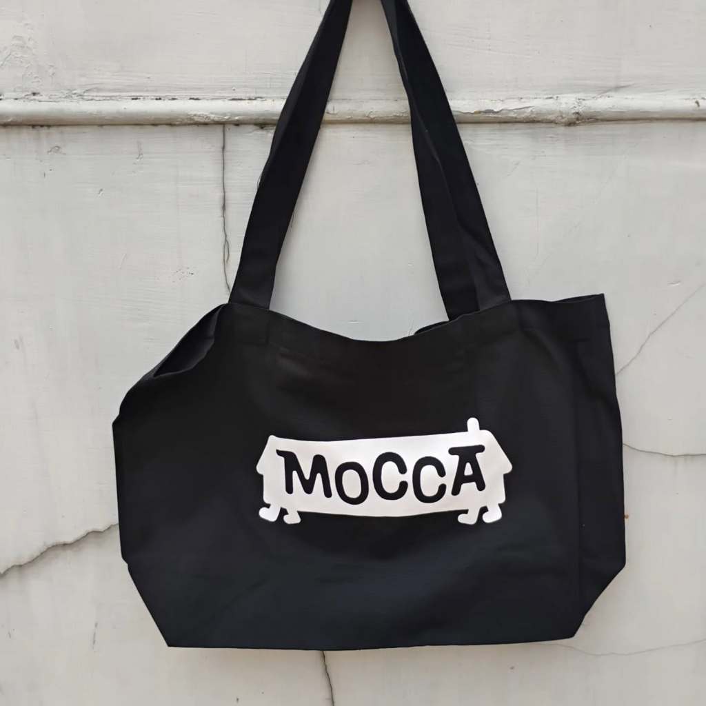 totebag band mocca || tas band mocca warna hitam