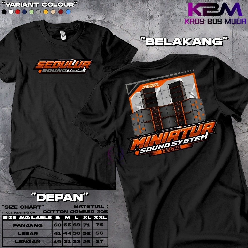 Baju Kaos Motif Sedulur Sound Tegal | Kaos Distro Pria Keren Terbaru 2026 | Baju Kaos Unisex | Katun