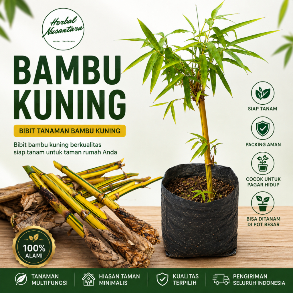 Bibit Benih Tanaman Bambu Ampel Kuning dan Bambu Ampel Hijau