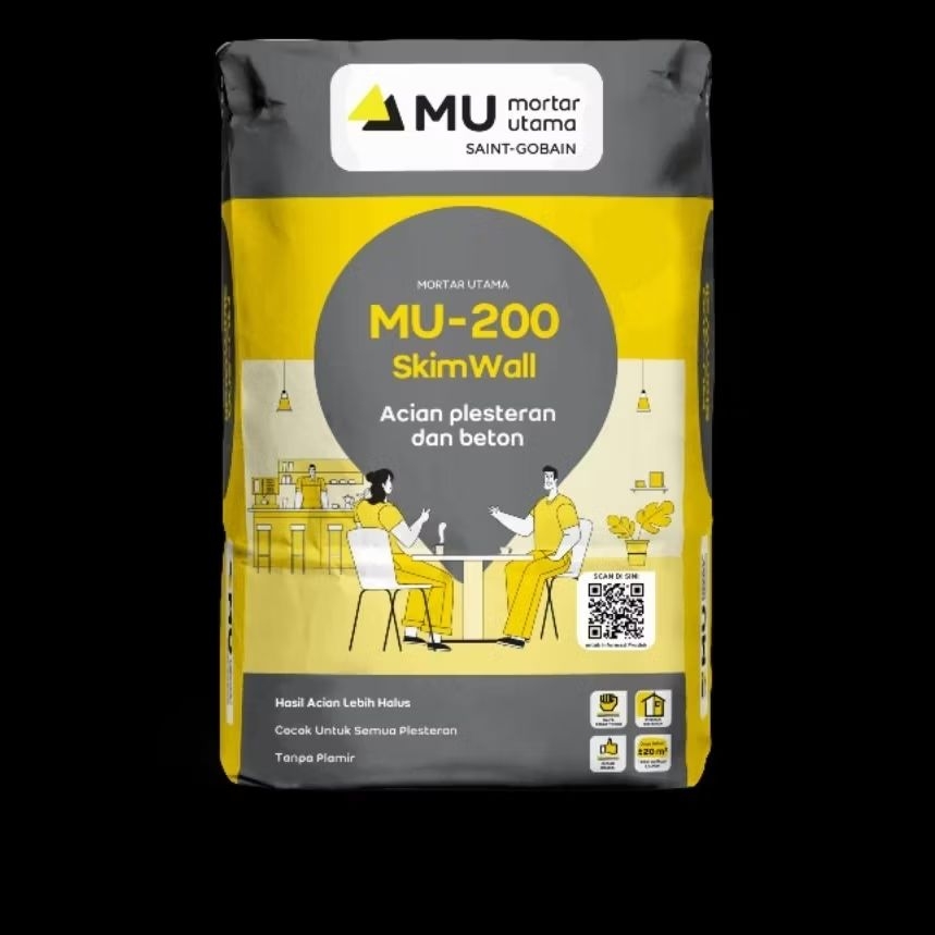 MU200 MORTAR UTAMA ACIAN PLESTERAN 20KG