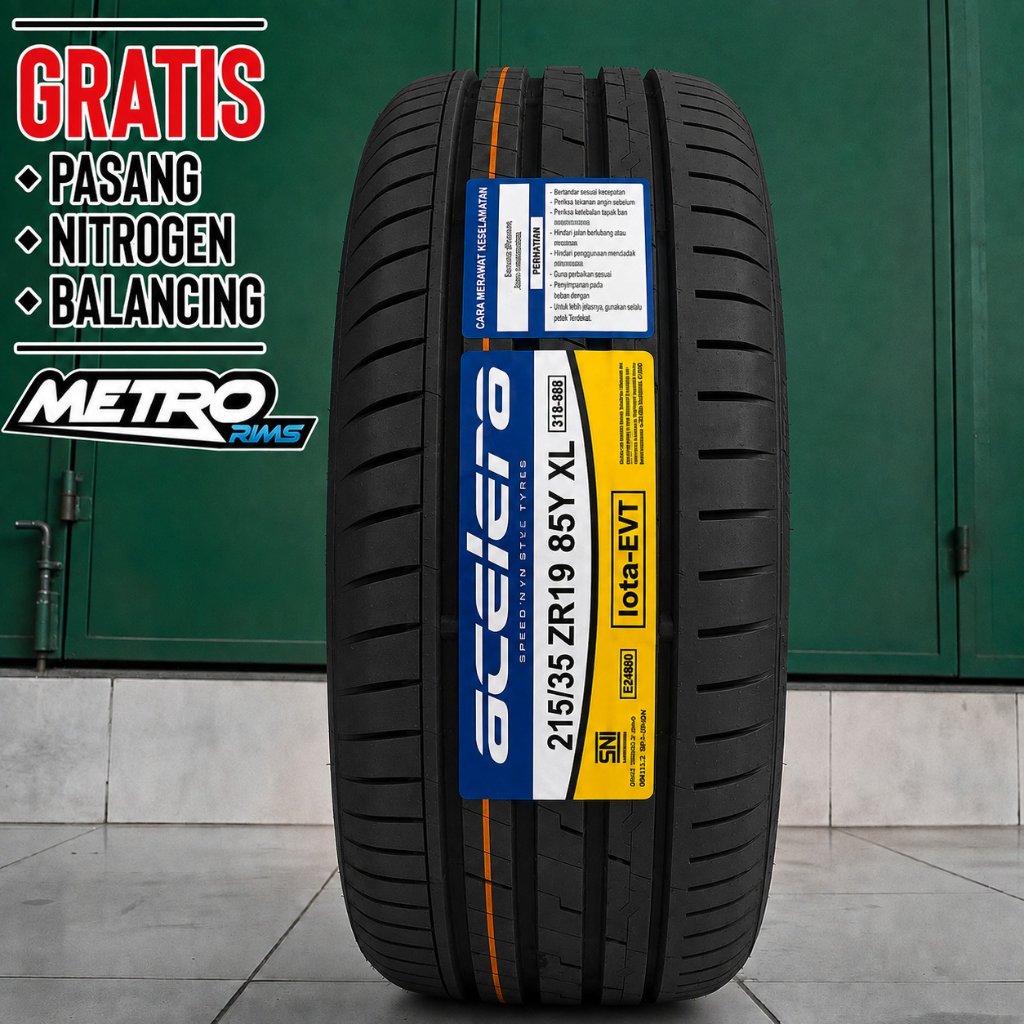 [Baru] Ban Accelera Iota Evt 215/35 R19 Ban tubeles Lokal Accelera Ukuran 215/35 Ring 19 R19