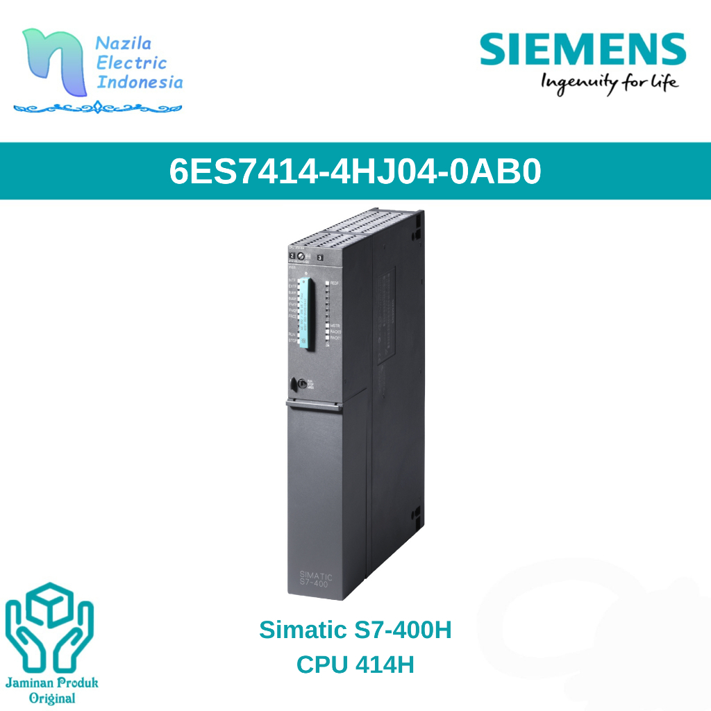 Siemens 6ES7 414 / 6ES7414-4HJ04-0AB0 SIMATIC S7-400H CPU 414-4H Processor Module 1.4 MB High-Availa