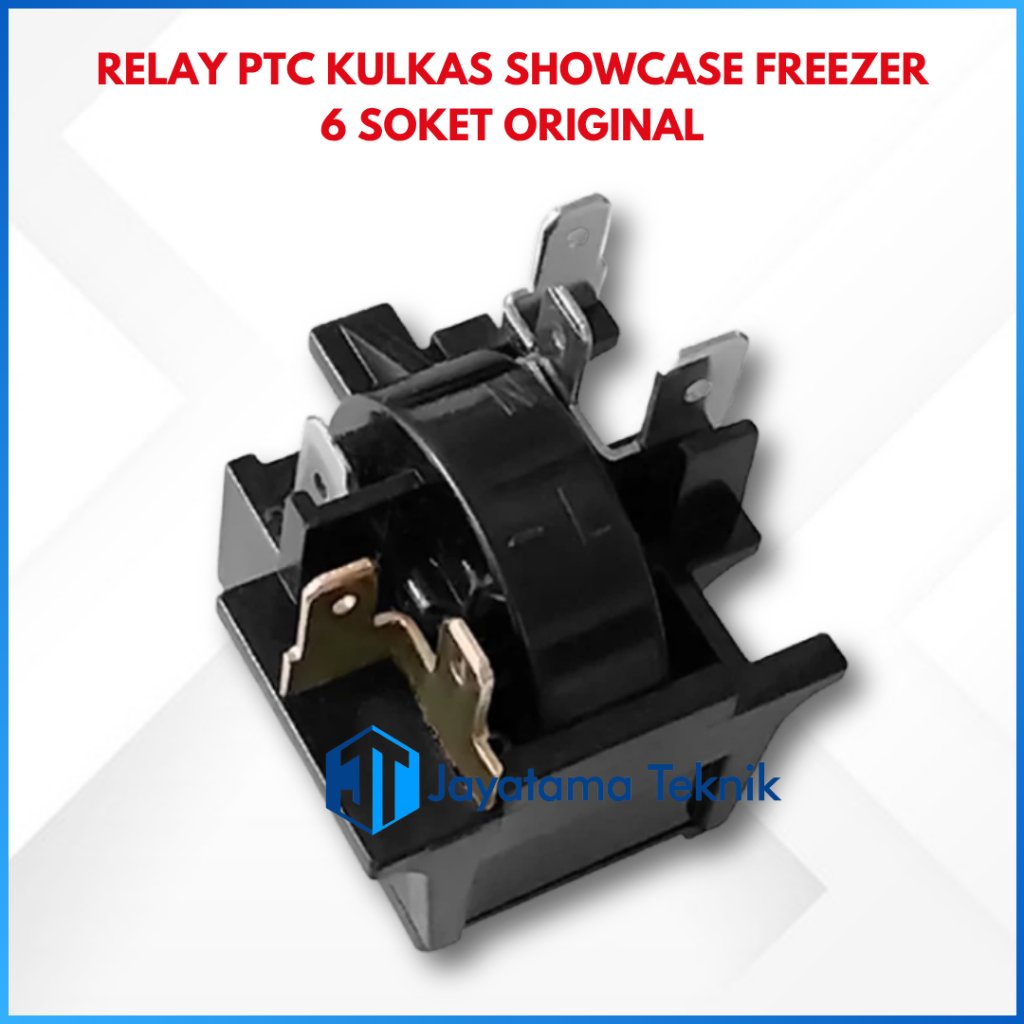 Relay PTC 6 Pin Kulkas Freezer Showcase Original Relay PTC Kulkas 6 Soket  Original