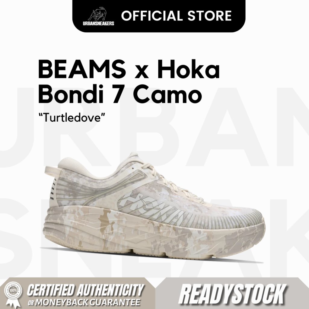 BEAMS × Hoka Bondi 7 Camo Turtledove | 1183211 TLF
