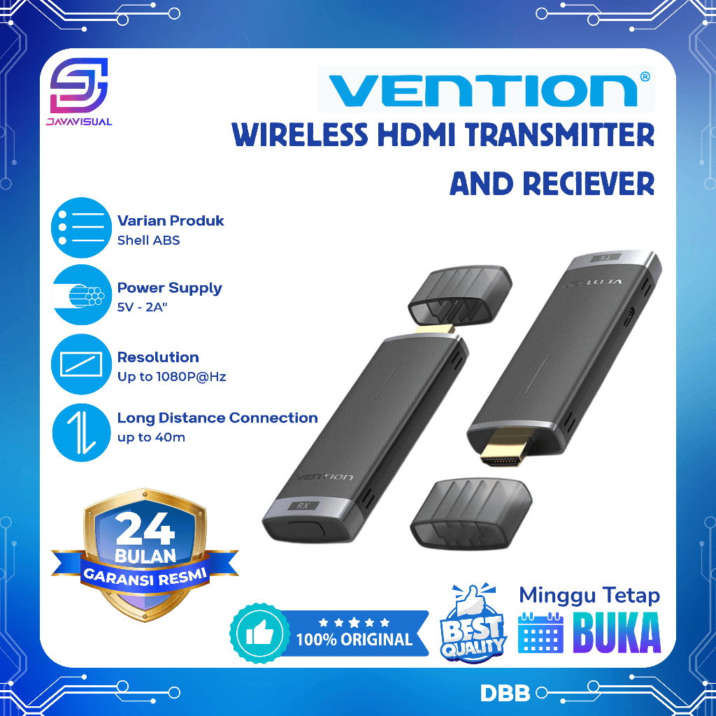 [Javis] HDMI WIRELESS  HDMI EXTENDER TRANSMITER RECEIVER VENTION - ADCB0