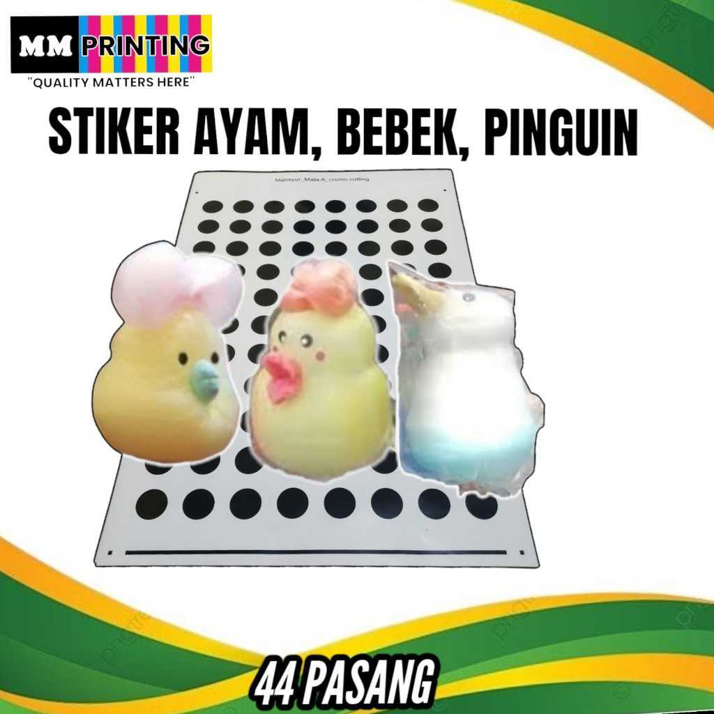 Stikerr Arumanis Karakter Ayam, Bebek, Pinguin
