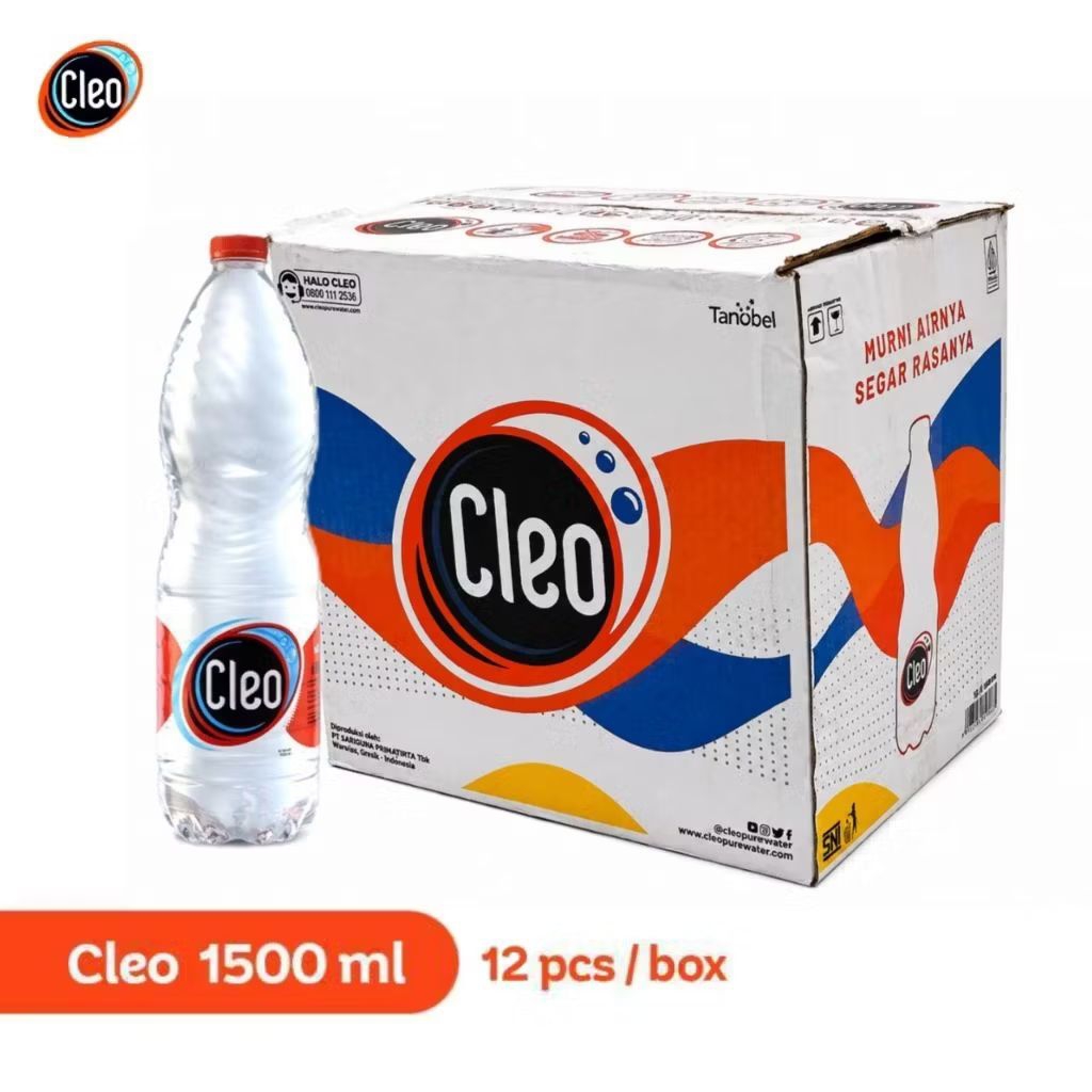 Air Cleo 1500ml 1 Dus Isi 12 Botol