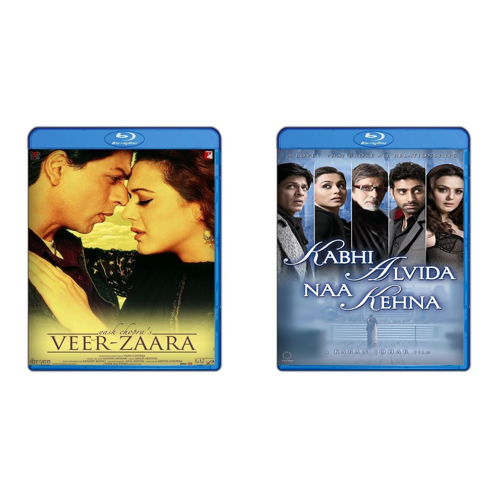 DVD Veer Zaara (2004) + DVD Kabhi Alvida Naa Kehna (2006)