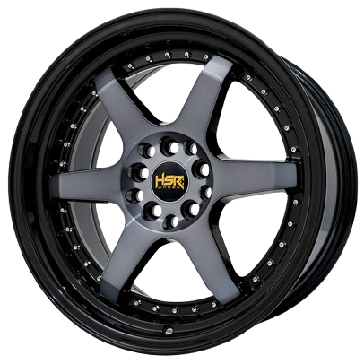 Velg Mobil Model Racing  Palang 6 TE37 Celong Ring 17 Hsr Borgo Pcd 5X100/114,3 Lebar 7.5/8.5