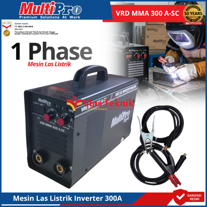 MULTIPRO VRD MMA 300 A-SC Mesin Las Listrik Travo las Inverter Travo Las IGBT 300A VRD MMA 300