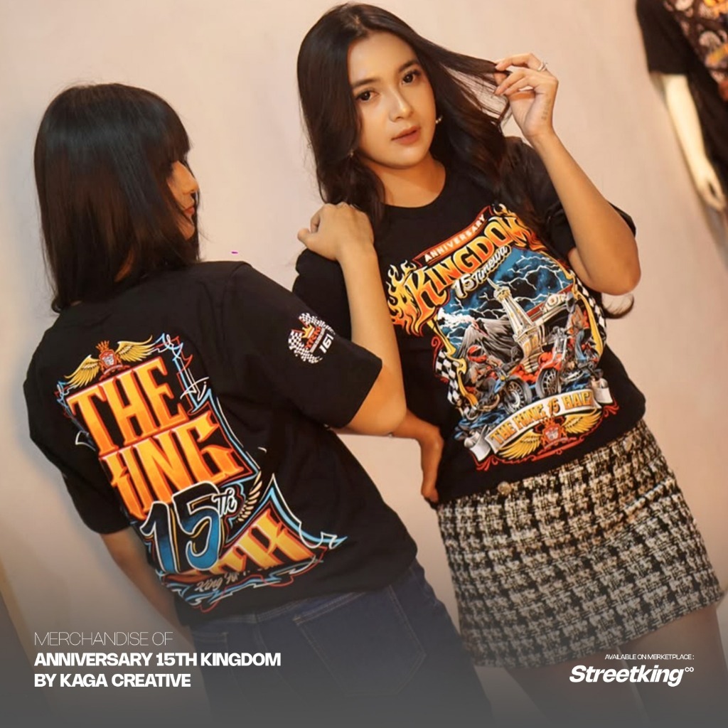 KAOS ANNIVERSARY 15TH KINGDOM LENGAN PENDEK - KINGDOM - OFFICIAL MERCHANDISE - KAOS RX KING - KAOS K