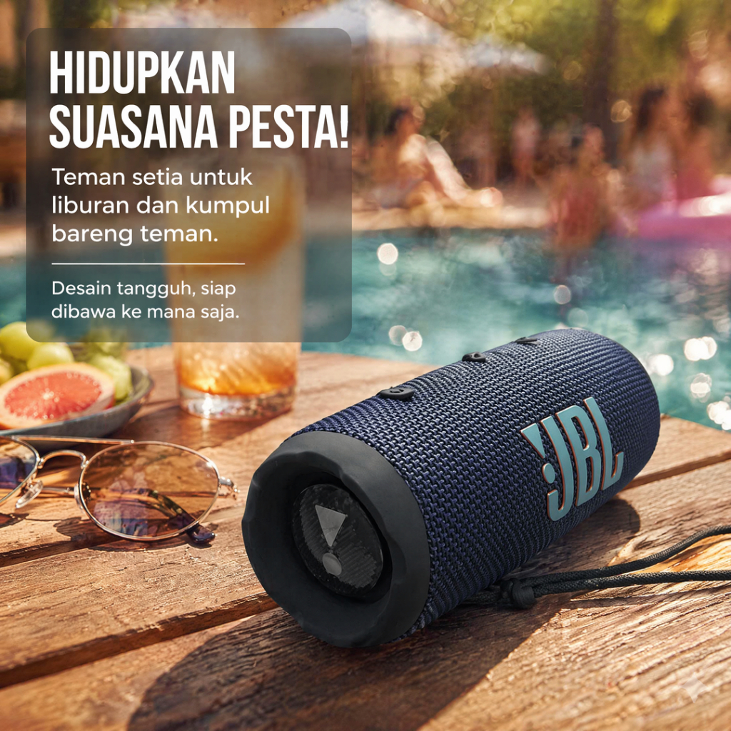 JBL Flip 6 Speaker Bluetooth Portable By Harman Kardon - Garansi Resmi IMS 1 Tahun