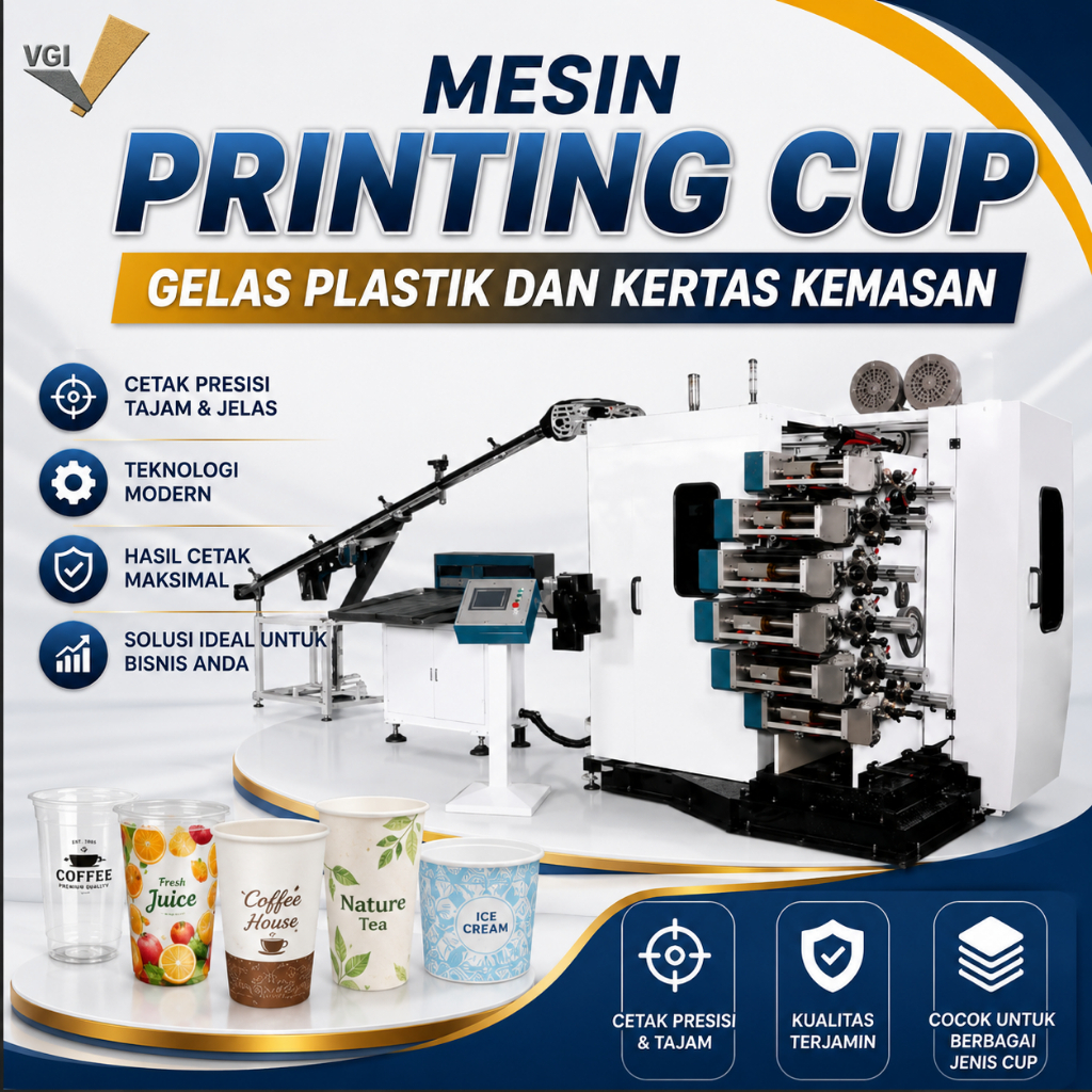 Mesin Printing Cup - Gelas Plastik dan Kertas Kemasan