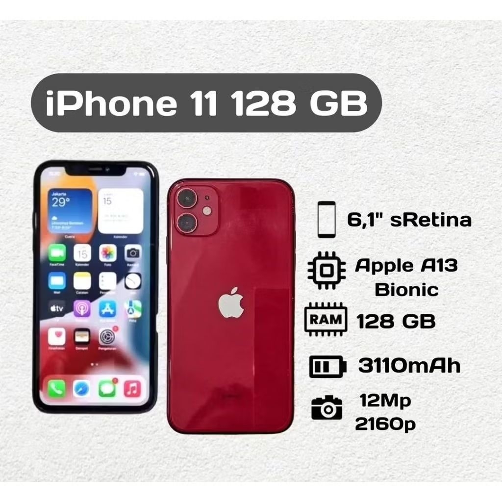 Apple iPhone 11 128 GB Second Inter All Operator