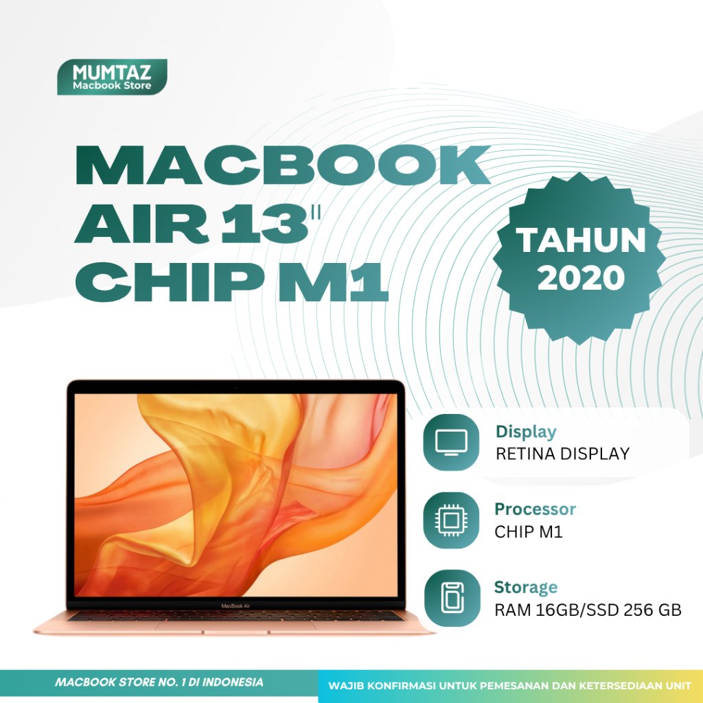 MacBook Air 13" 2020 M1 CTO RAM 16/256GB
