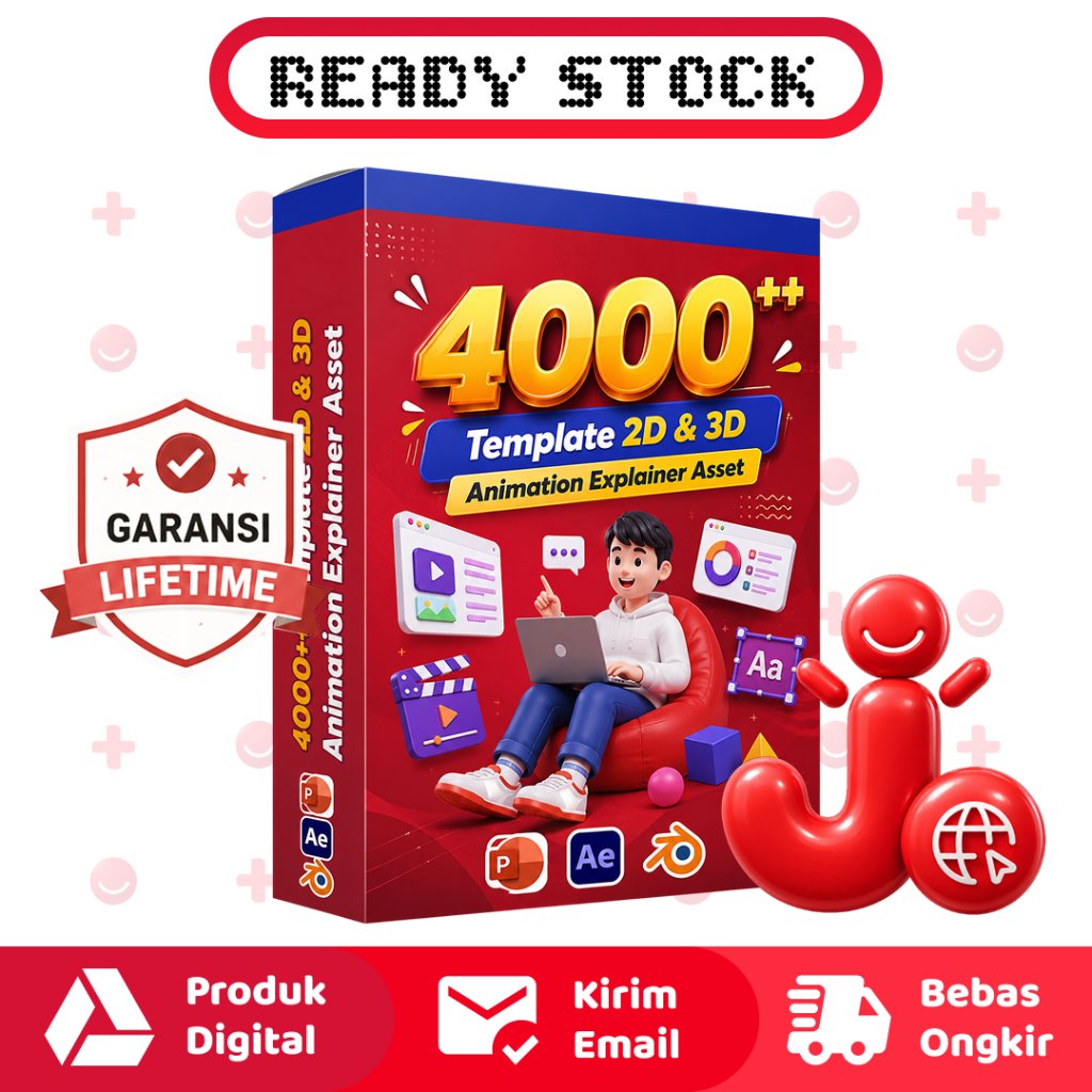 4000+ ANIMATION EXPLAINER 2D 3D TEMPLATE - FORMAT PPT AFTER EFFECTS BLENDER - SIAP PAKAI