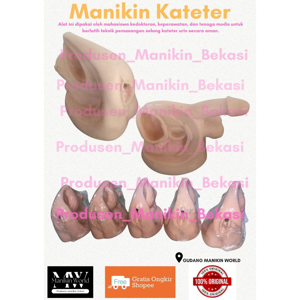 Manekin kateter atau phantom kateter