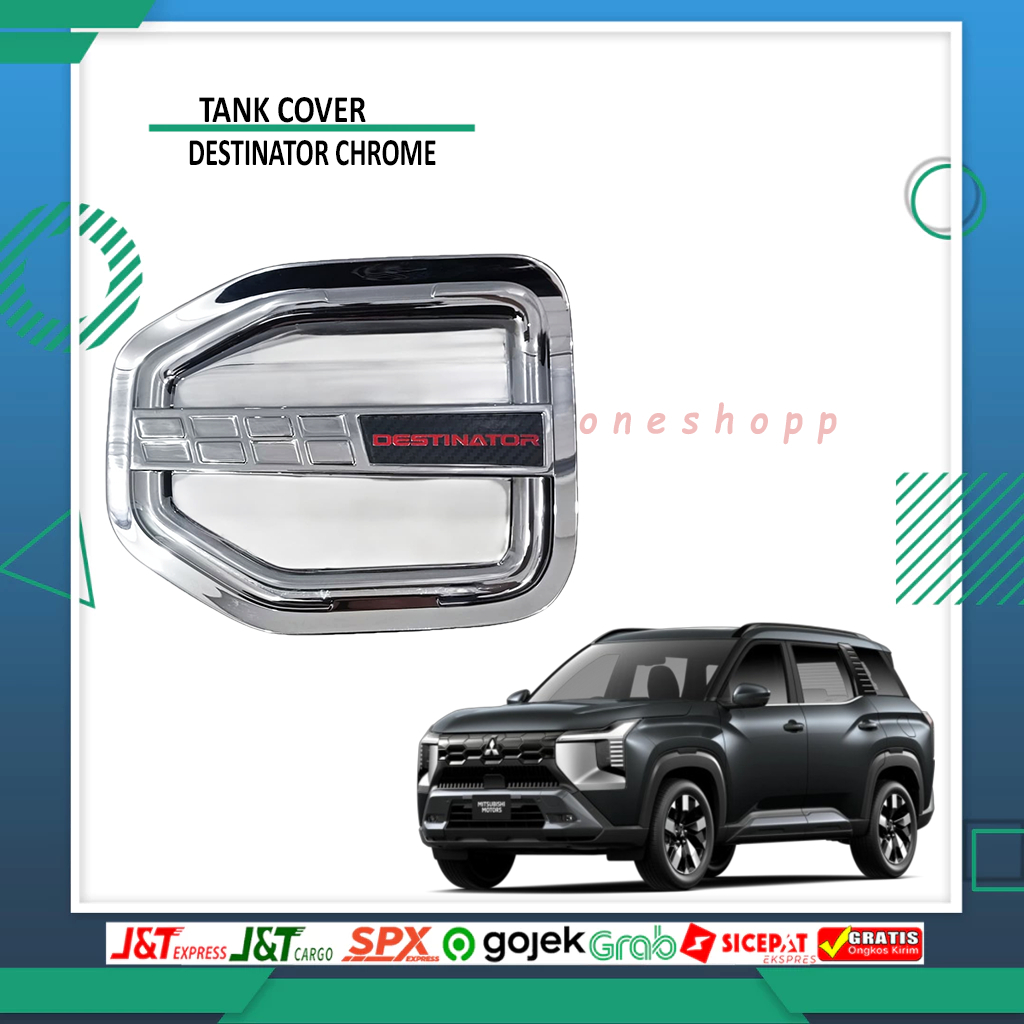 TANK COVER DESTINATOR CHROME CARBON PNP