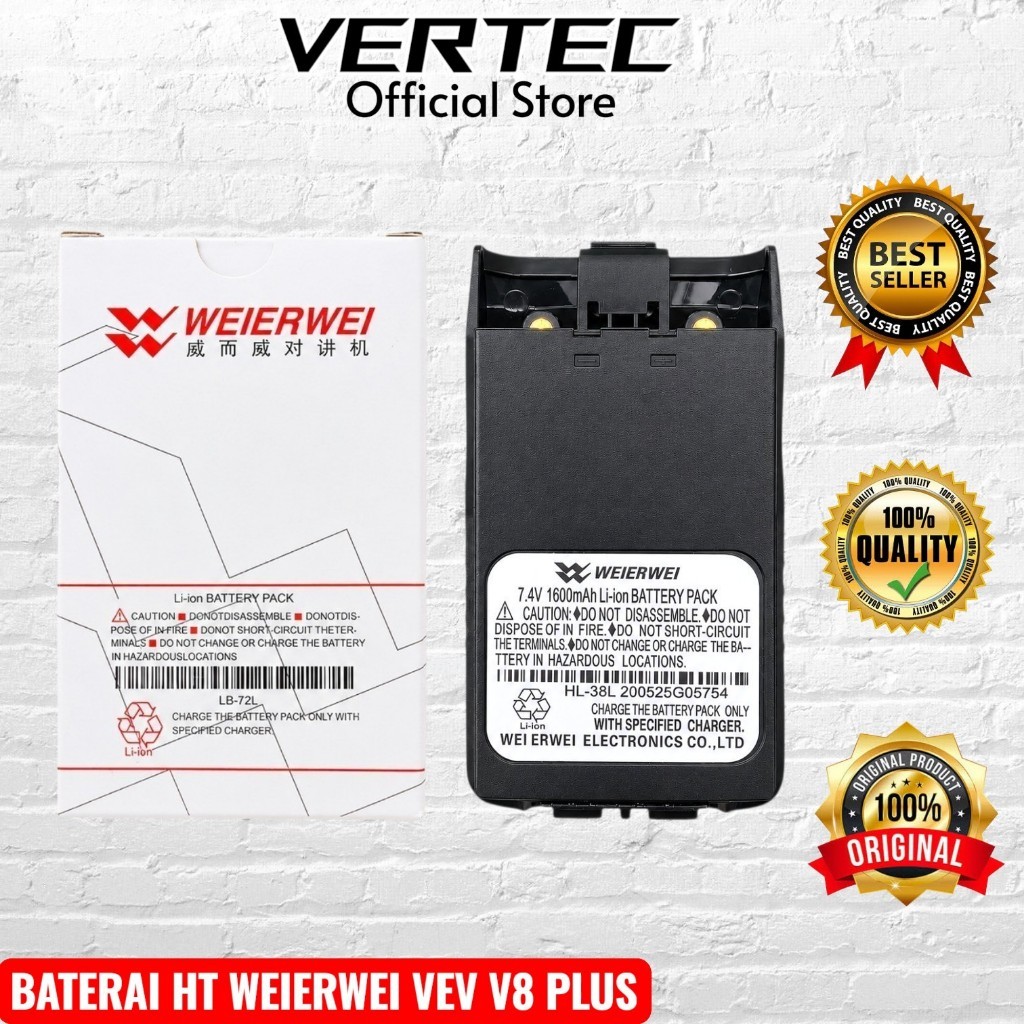 Baterai HT Weierwei VEV V8Plus Compatible SMP 818 816 TYT TH-UV818 TH818 V8 PLUS ASA YX610 YX-610 Be