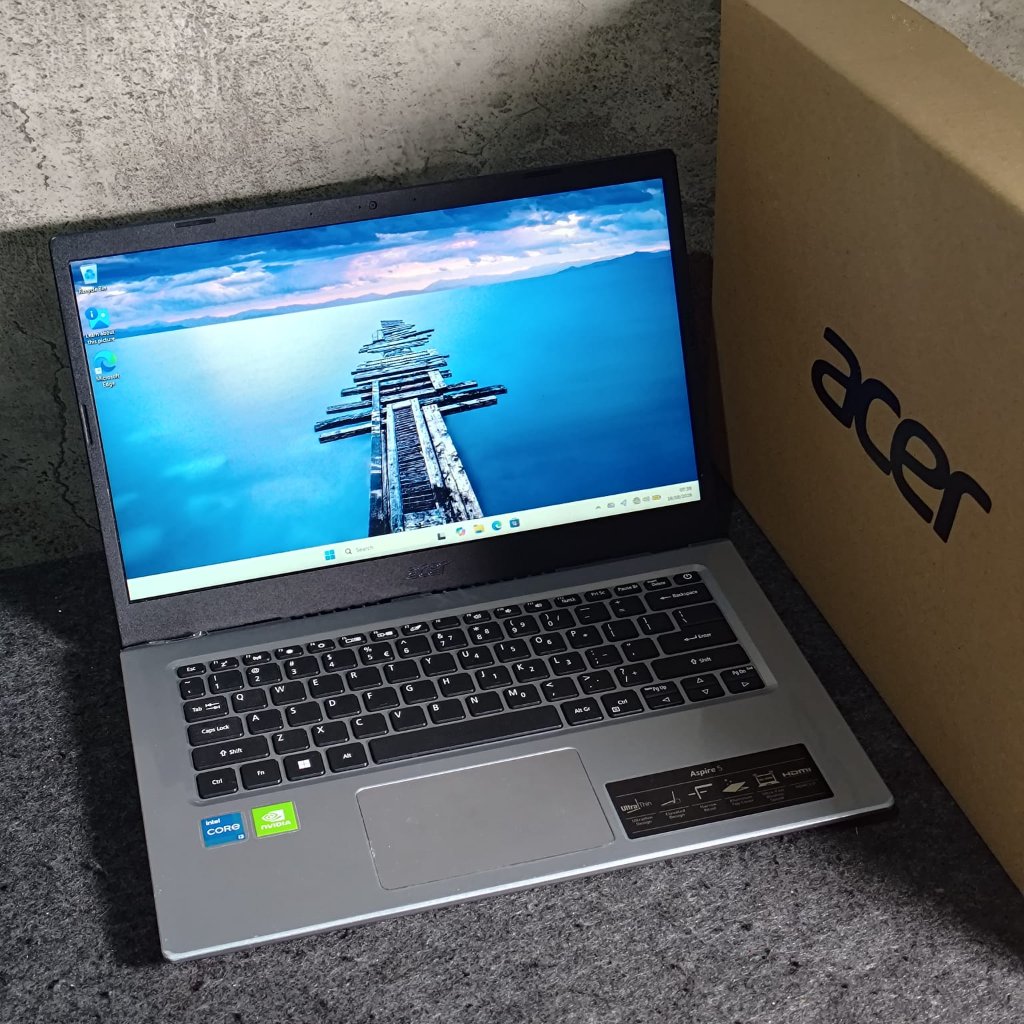 Laptop Acer A514 i3 1115G4 Ram 8GB Nvidia MX350 VGA 512gb lengkap