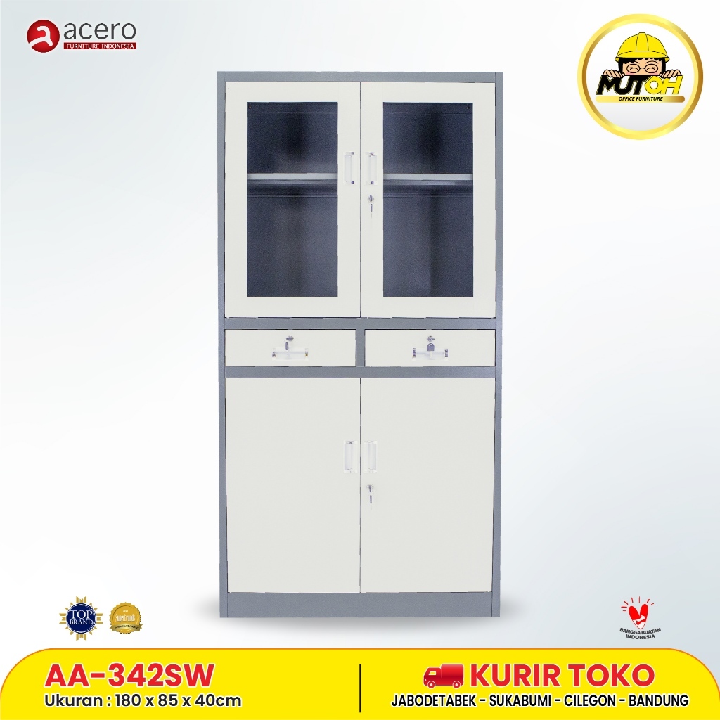 ACERO AA-342SW | LEMARI ARSIP BESI 2 PINTU ACERO AA