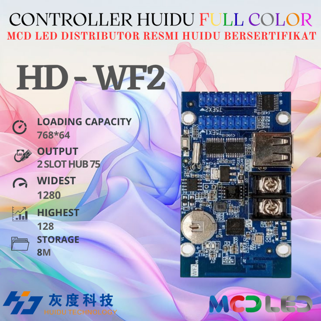 HD WF2 CONTROLLER HUIDU FULL COLOR RUNNING TEXT