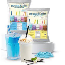 BUBBLE POP MINUMAN BUBUK INSTAN SENSASI BUBBLE KENYAL HALAL BULKY POWDER RASA ROYAL COKLAT CAPUCCINO