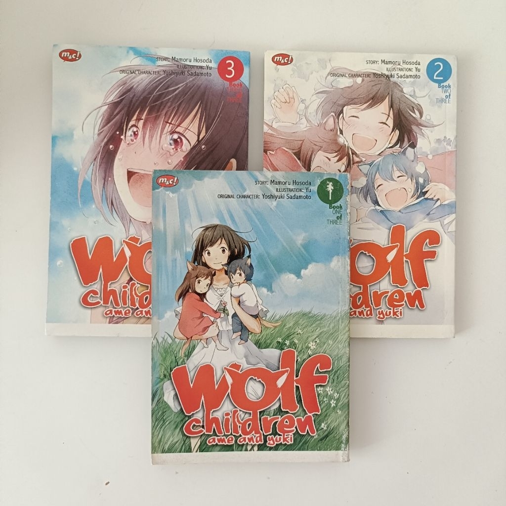 Komik Wolf Children Yuki and Ame Vol 1-3 (set)