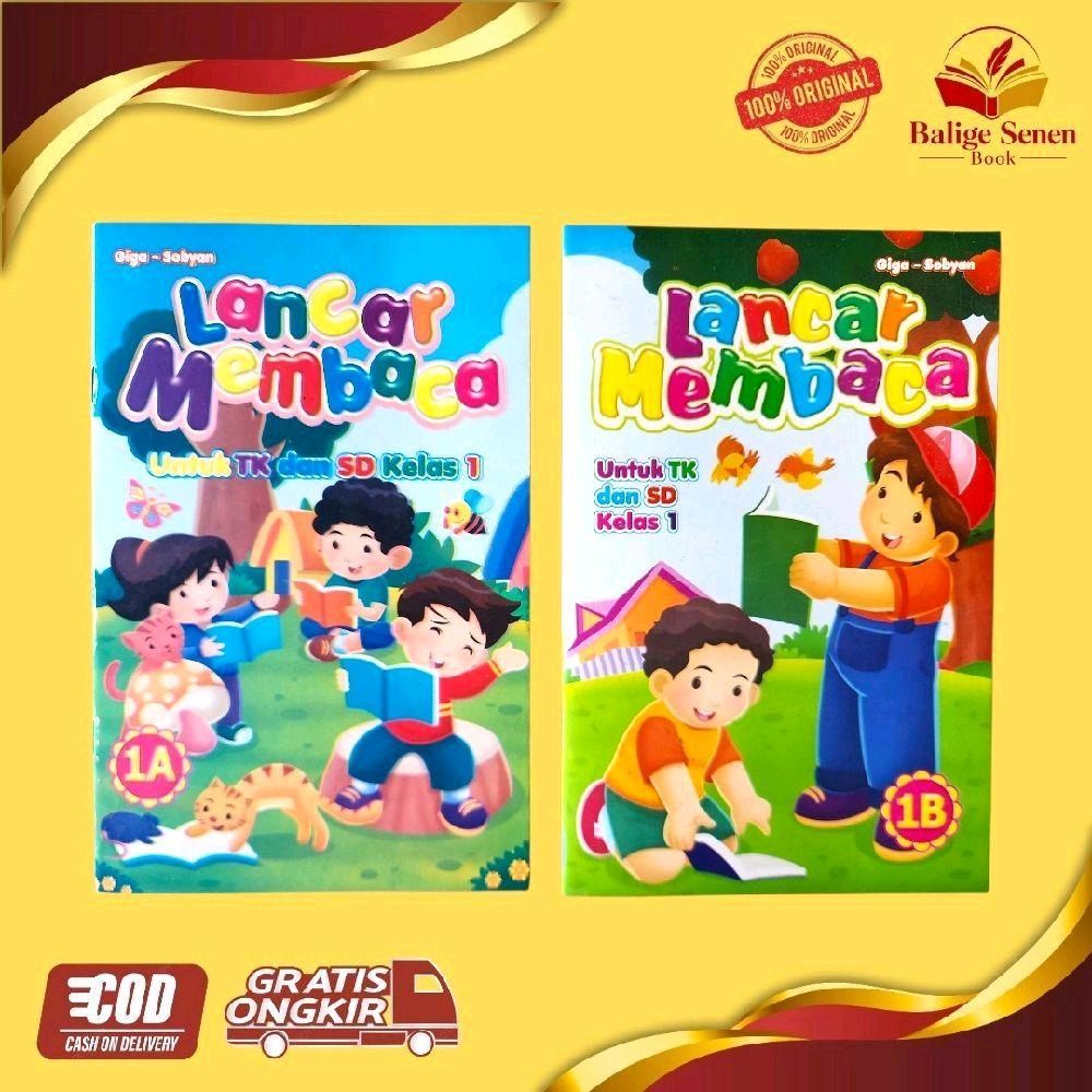 Buku Belajar Membaca untuk TK & SD Kelas 1 | Cepat Lancar Membaca untuk Pemula