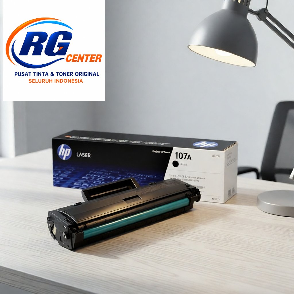 Tinta Printer HP 107A Black Original Laser Toner Cartridge Hitam Cartridge Asli HP Laser 100 Printer