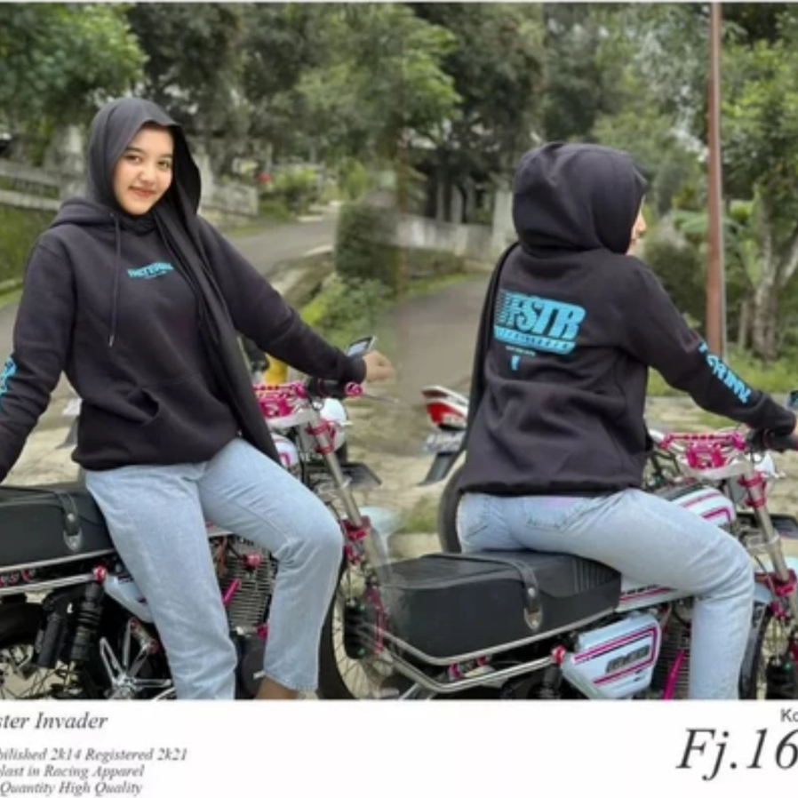 NEW FASTER INVADER KW SWEATER HOODIE RACING PRIA WANITA / JUMPER RACING BALAP MOTOR TERBARU / ATASAN